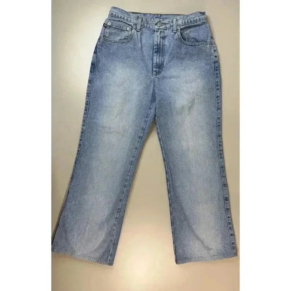 Polo Ralph Lauren Jeans Co Womens Wide Leg Flare Size 10 Hemmed 27” Inseam Light - Picture 3 of 16